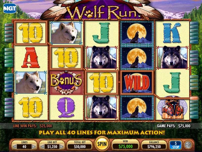 Free online slot machines wolf run